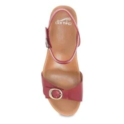 Dansko Arielle Red Glazed Leather -Top Quality Shoe Store 1613221200 VIT
