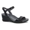 Dansko Arielle Black Glazed Leather