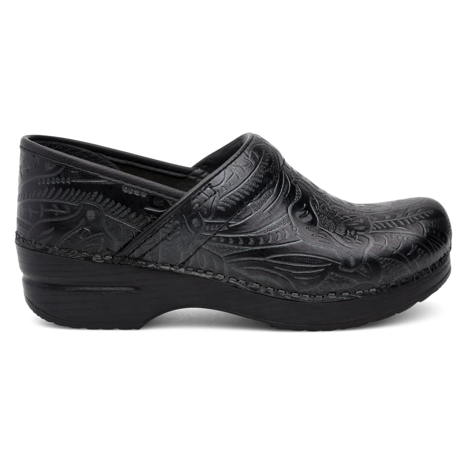 Dansko Wide Pro Black Tooled 2 Dansko Wide Pro Black Tooled - Image 2
