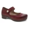 Dansko Beatrice Red Waxy Burnished