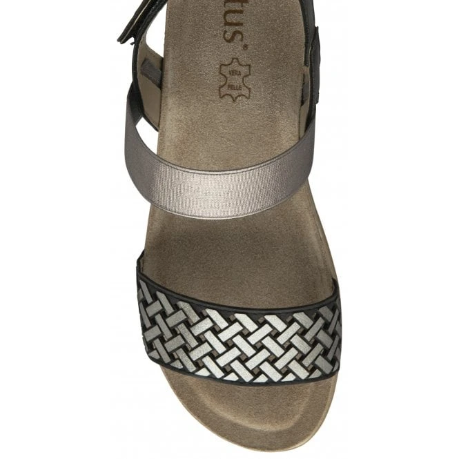 Black Almalfi Ankle Strap Sandals | Lotus 4 Black Almalfi Ankle Strap Sandals | Lotus - Image 4