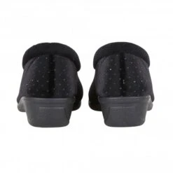Black Beverley Velour Slippers | Lotus -Top Quality Shoe Store black beverley velour slippers lotus p12705 29374 medium