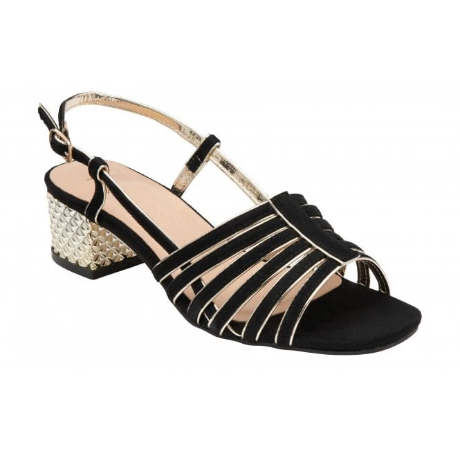 Black Cheryl Open-Toe Sandals | Lotus 1 Black Cheryl Open-Toe Sandals | Lotus