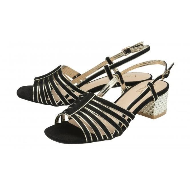 Black Cheryl Open-Toe Sandals | Lotus 2 Black Cheryl Open-Toe Sandals | Lotus - Image 2