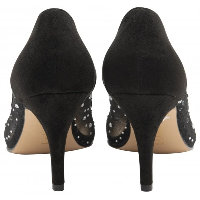 Black & Diamante Maria Court Shoes | Lotus 3 Black & Diamante Maria Court Shoes | Lotus - Image 3