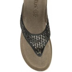 Black Ferarra Flat Toe-Post Sandals | Lotus 7 Black Ferarra Flat Toe-Post Sandals | Lotus -Top Quality Shoe Store black ferarra flat toe post sandals lotus p13173 31452 medium