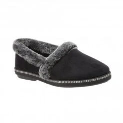 Black Greta Textile Slippers | Lotus