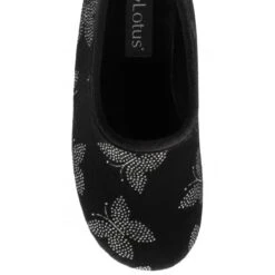 Black Jessie Full Shoe Slippers | Lotus -Top Quality Shoe Store black jessie full shoe slippers lotus p13123 31001 medium