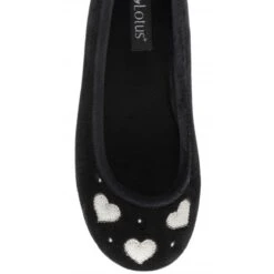 Black Lois Ballerina Slippers | Lotus -Top Quality Shoe Store black lois ballerina slippers lotus p13124 31005 medium