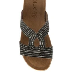 Black Nadya Open-Toe Mule Sandals | Lotus -Top Quality Shoe Store black nadya open toe mule sandals lotus p13689 32836 medium