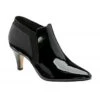 Black Patent Kristina Pointed Toe Shoe-Boots | Lotus