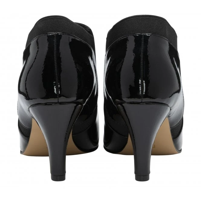 Black Patent Kristina Pointed Toe Shoe-Boots | Lotus 3 Black Patent Kristina Pointed Toe Shoe-Boots | Lotus - Image 3