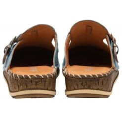 Blue Leather Kerry Round-Toe Mules | Lotus -Top Quality Shoe Store blue leather kerry round toe mules lotus p13634 33259 medium
