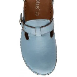 Blue Leather Kerry Round-Toe Mules | Lotus -Top Quality Shoe Store blue leather kerry round toe mules lotus p13634 33260 medium