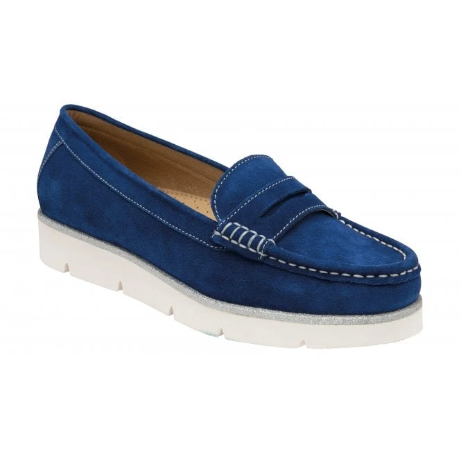 Cobalt Blue Suede Asher Loafers | Lotus 1 Cobalt Blue Suede Asher Loafers | Lotus