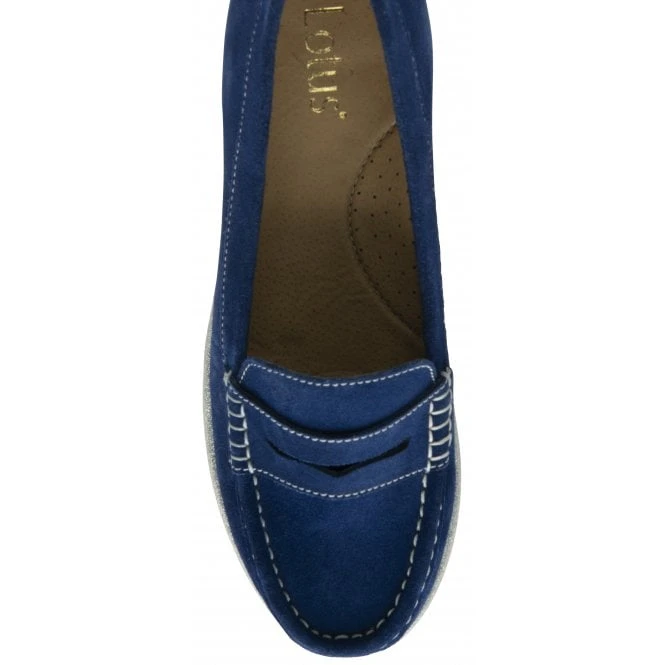 Cobalt Blue Suede Asher Loafers | Lotus 4 Cobalt Blue Suede Asher Loafers | Lotus - Image 4