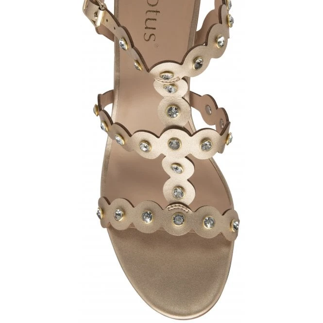 Gold Inaya Open-Toe Sandals | Lotus 4 Gold Inaya Open-Toe Sandals | Lotus - Image 4