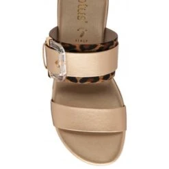 Gold & Leopard-Print Giovanna Mule Sandals | Lotus -Top Quality Shoe Store gold leopard print giovanna mule sandals lotus p13577 32684 medium