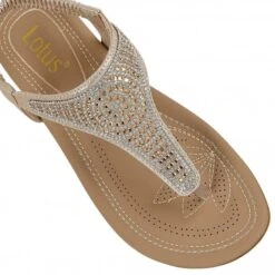 Gold Orla Flat Toe-Post Sandals | Lotus -Top Quality Shoe Store gold orla flat toe post sandals lotus p12531 28349 medium