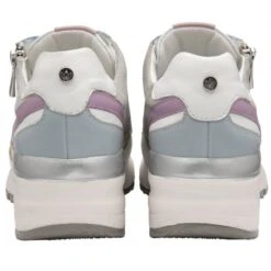 Grey Pastel Leather Suzuka Zip-Up Casual Trainers | Stressless By Lotus -Top Quality Shoe Store grey pastel leather suzuka zip up casual trainers stressless by lotus p13705 32943 medium