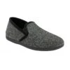 Grey Textile Austin Full Shoe Slippers | Lotus