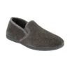 Grey Velour Sheldon Slippers | Lotus