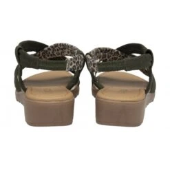 Khaki & Leopard-Print Leather Christa Wedge Sandals | Lotus -Top Quality Shoe Store khaki leopard print leather christa wedge sandals lotus p13195 31411 medium