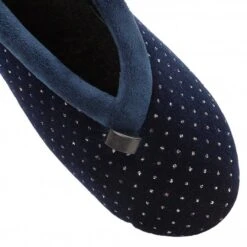 Navy Beverley Velour Slippers | Lotus -Top Quality Shoe Store navy beverley velour slippers lotus p12848 29379 medium