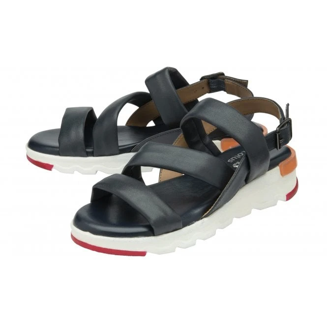 Navy Leather Fionne Slingback Sandals | Stressless By Lotus 2 Navy Leather Fionne Slingback Sandals | Stressless By Lotus - Image 2