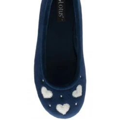 Navy Lois Ballerina Slippers | Lotus -Top Quality Shoe Store navy lois ballerina slippers lotus p13143 31017 medium