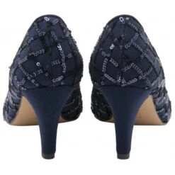 Navy Lucia Patterned Court Shoes | Lotus -Top Quality Shoe Store navy lucia patterned court shoes lotus p13499 32258 medium