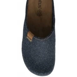 Navy Textile Sidney Mule Slippers | Lotus -Top Quality Shoe Store navy textile sidney mule slippers lotus p13135 31089 medium