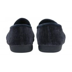 Navy Velour Sheldon Slippers | Lotus -Top Quality Shoe Store navy velour sheldon slippers lotus p13134 31084 medium