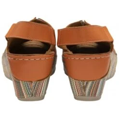 Orange Leather Deniz Wedge Shoes | Lotus -Top Quality Shoe Store orange leather deniz wedge shoes lotus p13607 32927 medium