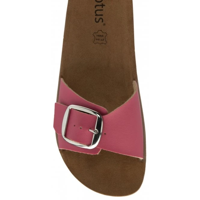 Pink Dasha Open-Toe Mule Sandals | Lotus 4 Pink Dasha Open-Toe Mule Sandals | Lotus - Image 4