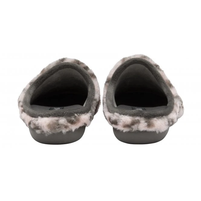 Pink Leopard-Print Cara Mule Slippers | Lotus 3 Pink Leopard-Print Cara Mule Slippers | Lotus - Image 3