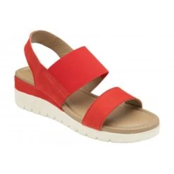 Red Cecilla Open-Toe Sandals | Lotus
