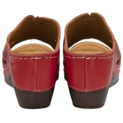 Red Leather Genevieve Mule Sandals | Lotus -Top Quality Shoe Store red leather genevieve mule sandals lotus p13791 33347 medium