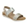 Silver Almalfi Ankle Strap Sandals | Lotus