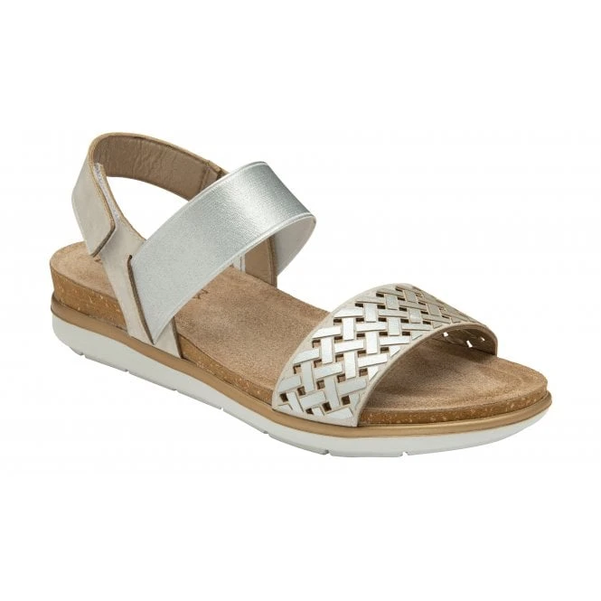 Silver Almalfi Ankle Strap Sandals | Lotus 1 Silver Almalfi Ankle Strap Sandals | Lotus