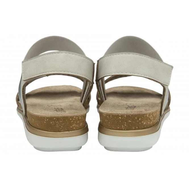 Silver Almalfi Ankle Strap Sandals | Lotus 3 Silver Almalfi Ankle Strap Sandals | Lotus - Image 3