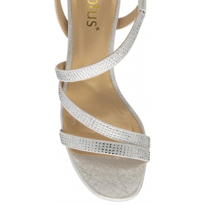 Silver Bernadette Open-Toe Sandals | Lotus 4 Silver Bernadette Open-Toe Sandals | Lotus - Image 4