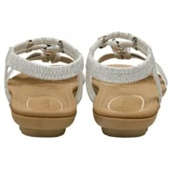 Silver Bettina Flat Open-Toe Sandals | Lotus -Top Quality Shoe Store silver bettina flat open toe sandals lotus p13581 32727 medium