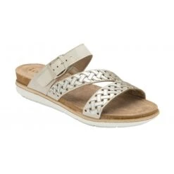 Top Quality Shoe Store 36 Silver Capri Mule Sandals | Lotus