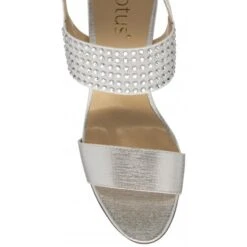 Silver & Diamante Aurora Heeled Sandals | Lotus -Top Quality Shoe Store silver diamante aurora heeled sandals lotus p13716 33008 medium