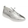 Silver Leather Katya Casual Shoes | Lotus