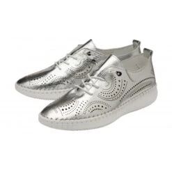 Silver Leather Katya Casual Shoes | Lotus -Top Quality Shoe Store silver leather katya casual shoes lotus p13696 33295 medium