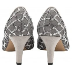 Silver Lucia Patterned Court Shoes | Lotus -Top Quality Shoe Store silver lucia patterned court shoes lotus p13500 32262 medium