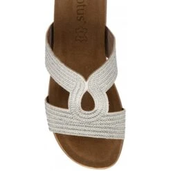 Silver Nadya Open-Toe Mule Sandals | Lotus -Top Quality Shoe Store silver nadya open toe mule sandals lotus p13688 32832 medium