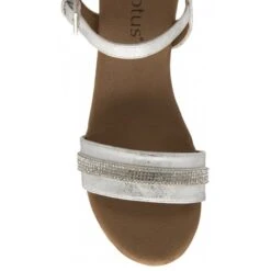 Silver Nantes Open-Toe Wedge Sandals | Lotus -Top Quality Shoe Store silver nantes open toe wedge sandals lotus p13775 32860 medium